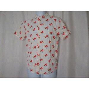 PlayStation Button Front Shirt S/S Medium Cotton Official PlayStation Brand 2018